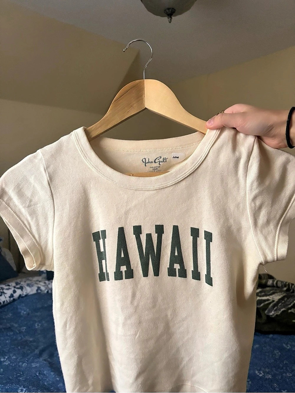 John Galt Hawaii Graphic Crop Tee Size XS